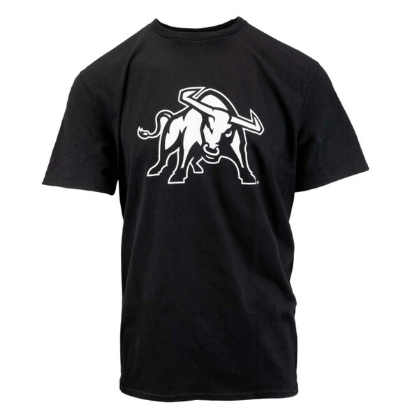 TSHIRT BIG BULL ON FRONT BLACK